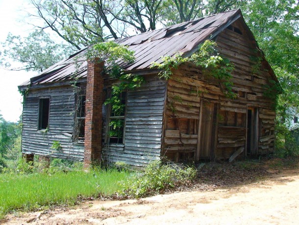 Abandoned Hopewell Missionary Church x in South Dallas County Alabama