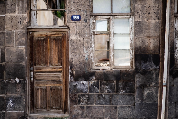 Abandoned house after  earthquake in Gyumri Armenia 
