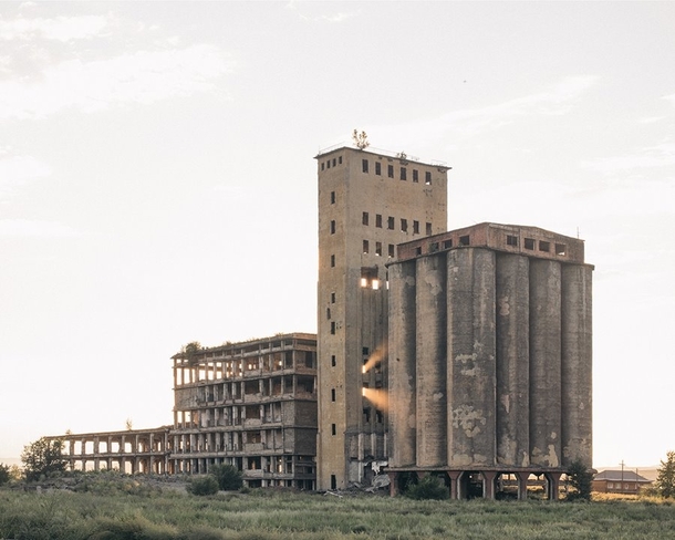Abandoned huge flour factory in Tuva Russia Photo by Nanna Heitmann