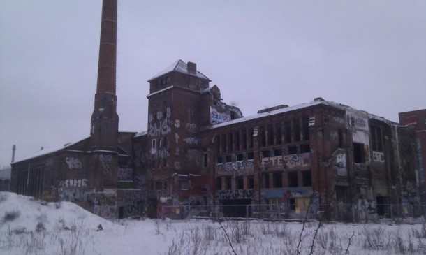 Abandoned ice cream factory Berlin Germany 