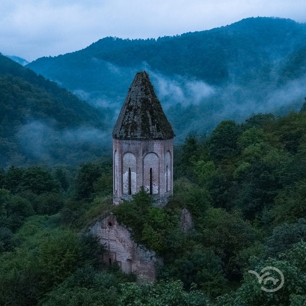 Abandoned Kirants Monastery XIII century in the mountains of Armenia