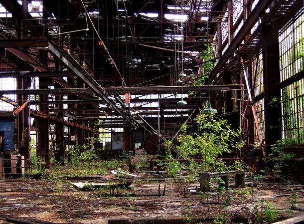 Abandoned Locomotive Repair Shop Massachusetts x 