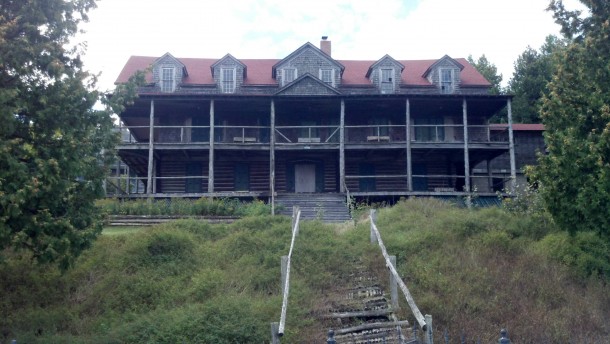 Abandoned lodge on Mackinac Island 