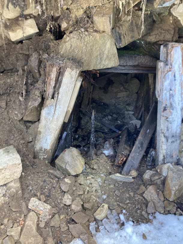 Abandoned mine located in the Rocky Mountains