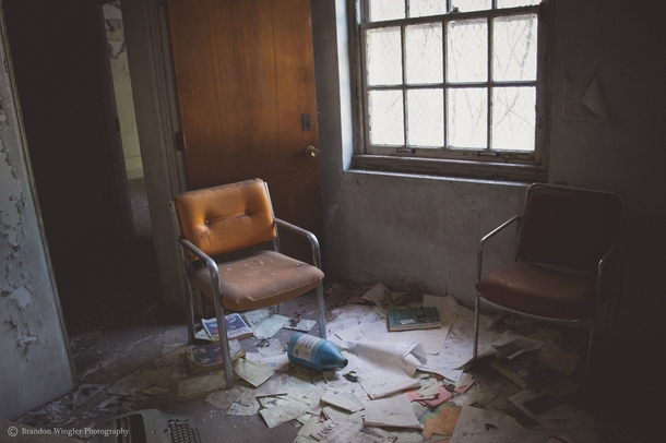 Abandoned office room 