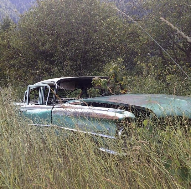 Abandoned Oldsmobile Slocan Valley BC