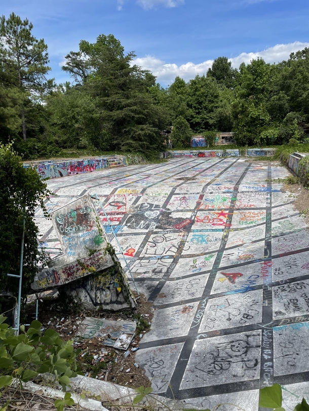 Abandoned Olympic-sized swimming pool South Carolina