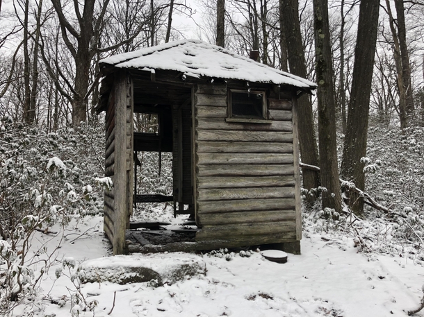 Abandoned outhouse Allegheny national forest