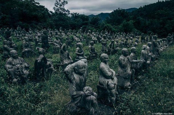 Abandoned Park in The Village Fureai Sekibutsu no Sato Japan Containing More Than  Creepy Statues