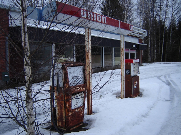 Abandoned petrol station in Southern Finland 