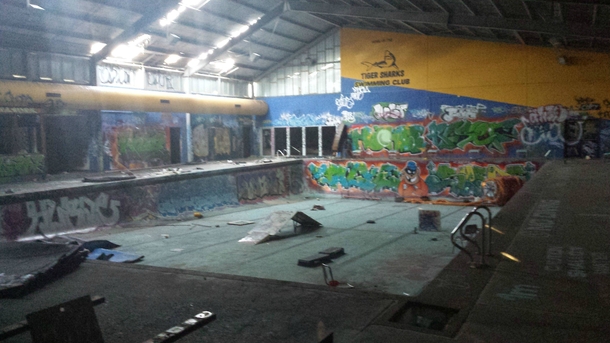 Abandoned Pool Hall in Cranbourne Australia 