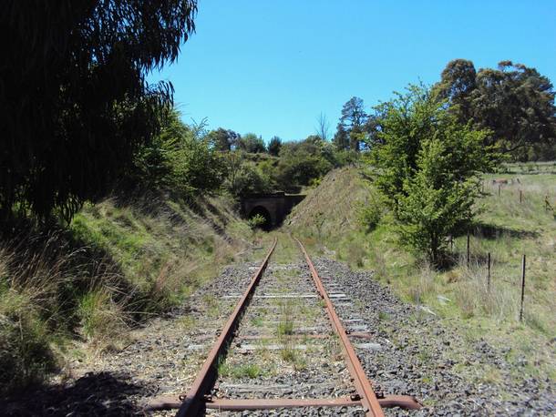 Abandoned railway in Central West NSW Australia 