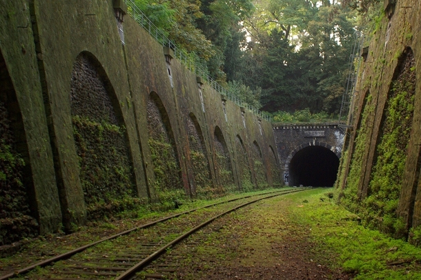 Abandoned railway in Paris France 