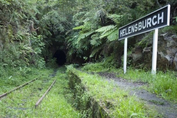 Abandoned railway tunnel in Sydney Australia 