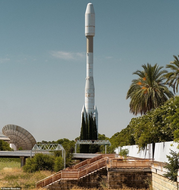 Abandoned Replica Ariane Rocket in the Spanish city of Seville