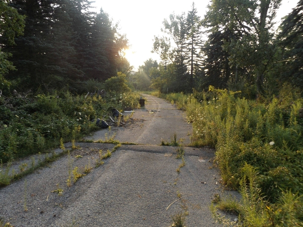 Abandoned road in Toronto Canada 