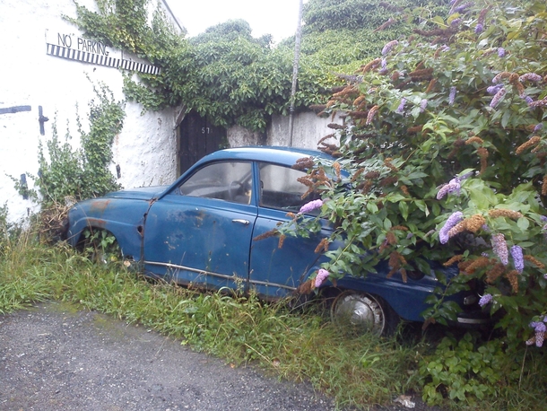 Abandoned Saab  in Cornwall UK 