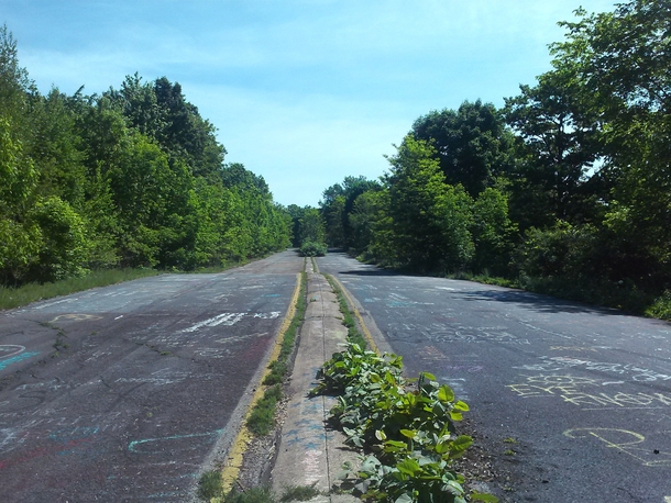 Abandoned section of PA route  in Centralia PA 