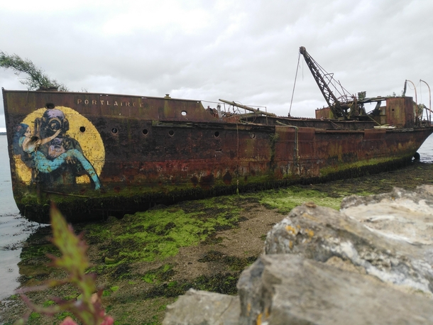 Abandoned ship Co Wexford Ireland 