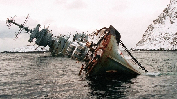 Abandoned ship in Murmansk Russia 