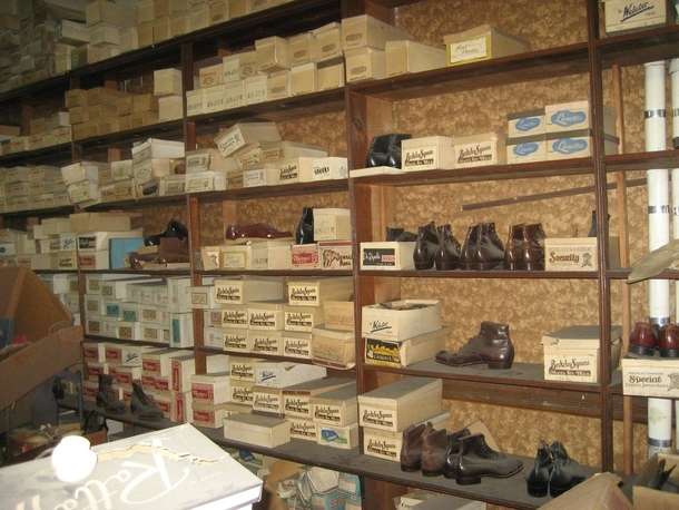 Abandoned Shoe Store from rPics album in comments 