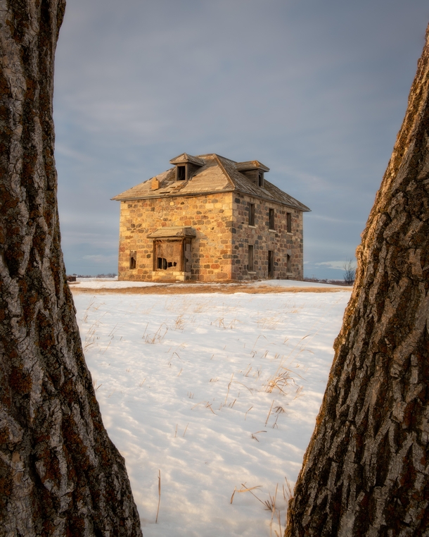 Abandoned Stone House found on the prairies of Canada OC