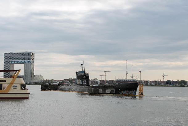 Abandoned submarine in Amsterdam