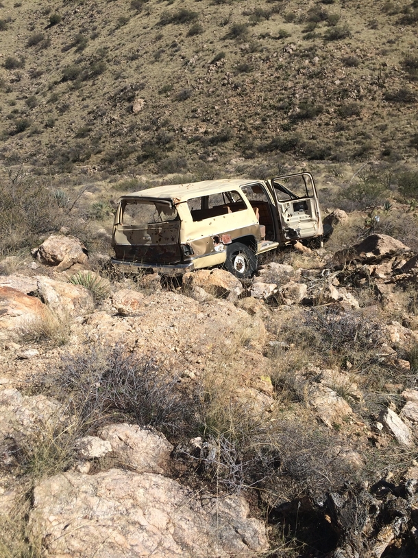 Abandoned Suburban in the Catalina Mountains 