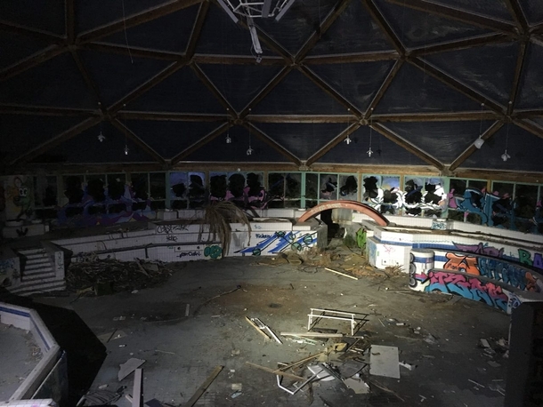 Abandoned swimming hall