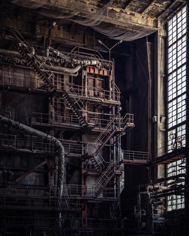 Abandoned thermal power plant Hungary 