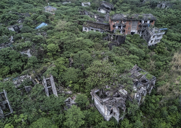Abandoned town in China ruined in an earthquake  years ago today 