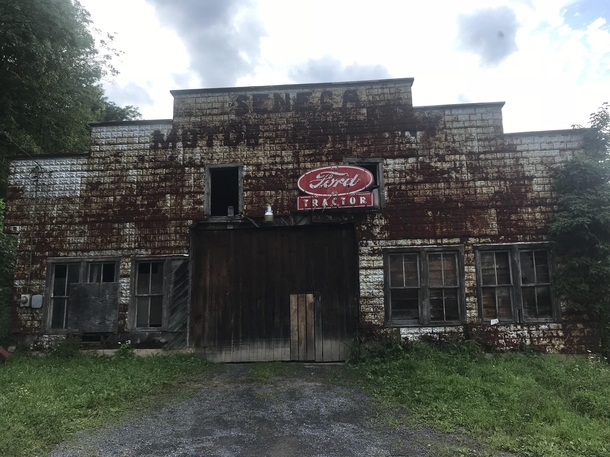 Abandoned tractor dealership at Seneca Rocks WV