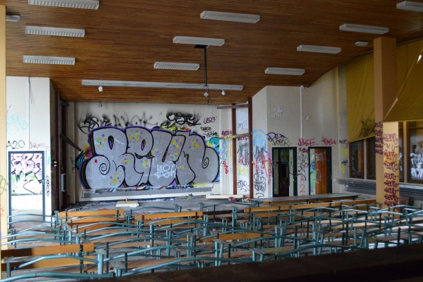 Abandoned university building Grenoble France 