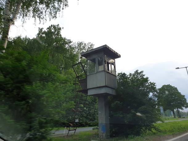 Abandoned USSR watchtower in central europe Austrian Hungarian border