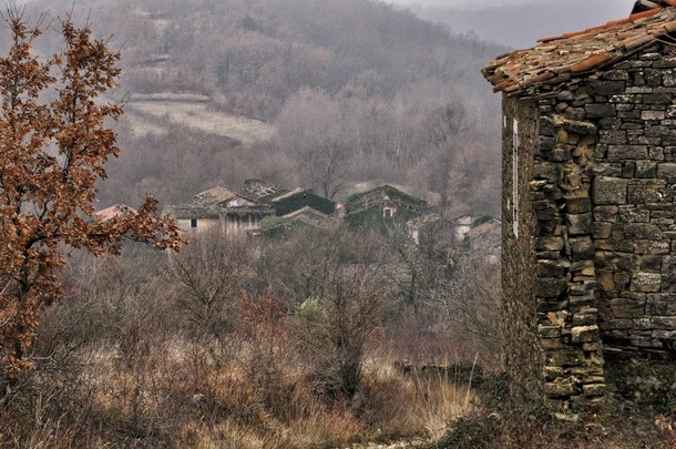 Abandoned village in IstriaCroatia 