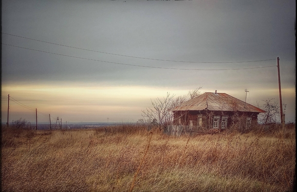 Abandoned village in Siberia Russia