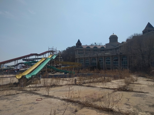 Abandoned water park and hotel NE China coast 