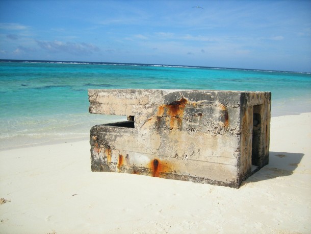 Abandoned World War II era pill box - Midway Atoll 
