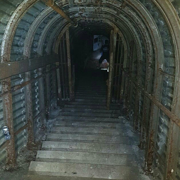 Abandoned ww tunnels in Sussex UK used as part of the D-DAY landing operation