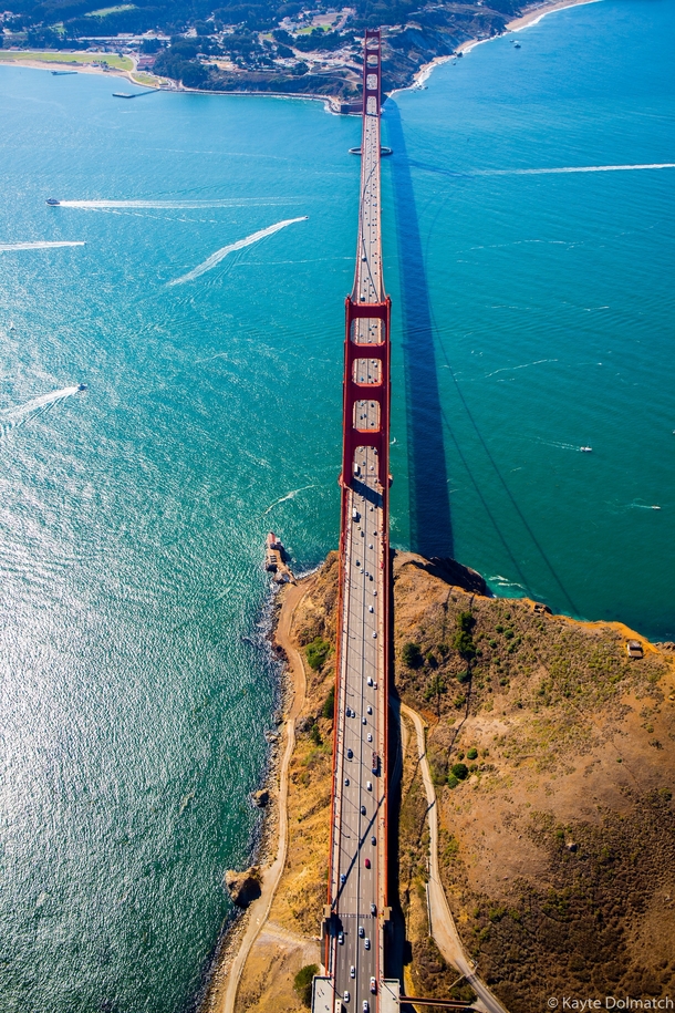 Above Golden Gate Bridge