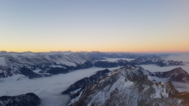 Above the sea of fog - Sntis Switzerland 