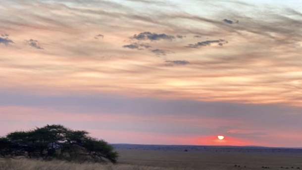 African sunset taken by my Aunt