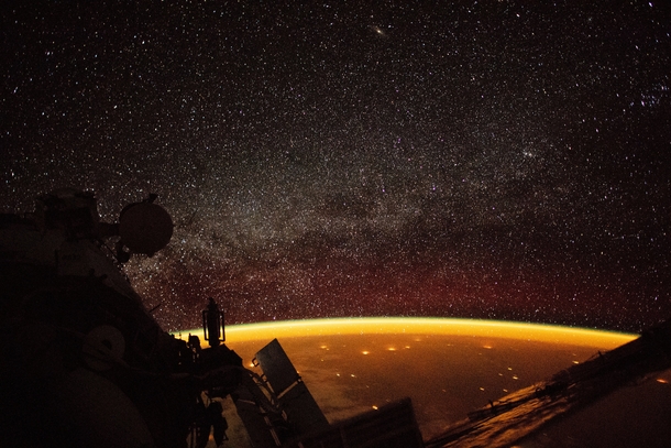 Airglow captured from ISS  October  