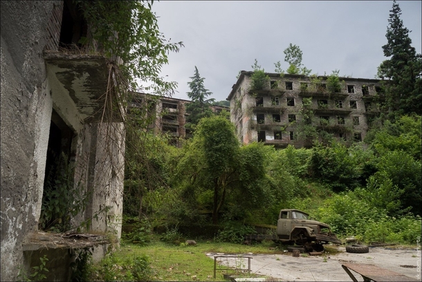 Akarmara abandoned after a war in Georgia following the collapse of the USSR