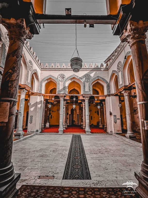 Al-Aqmar Mosque was built in Cairo Egypt as a neighborhood mosque by the Fatimid vizier al-Mamun al-Bataihi in - CE The mosque is situated on what was once the main avenue and ceremonial heart of Cairo in the immediate neighborhood of the Fatimid caliphal