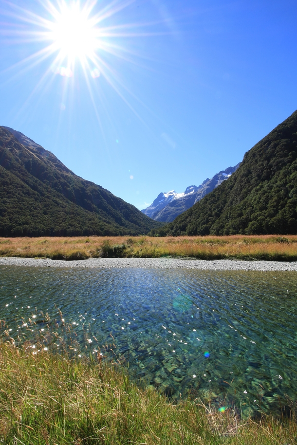 Along the Routeburn Track outside Glenorchy NZ 