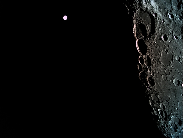 Amazing moon and Earth picture from Beresheet - Israeli spaceship to the moon