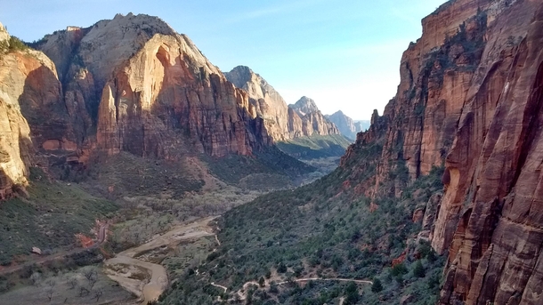 Amazing view from Angels Landing Zion National Park  x  