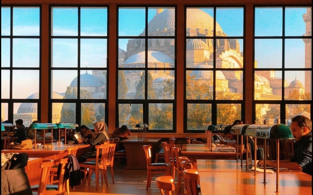 Amazing view from the Library of Istanbul University