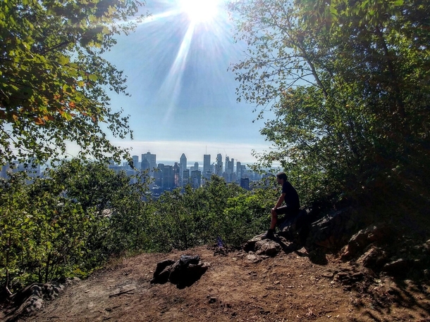 Amazing View of Donwtown Montreal from Mont Royal 